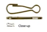 Clasp, Snap Hook, 24 Ant Brass Plated Steel 20x6mm Spring Clip Lanyard Hooks *