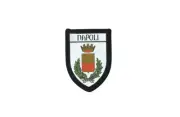 Patch printed embroidery travel souvenir shield city flag naples italy