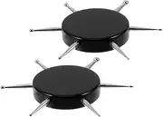 Baluue Circular Dotting Tool for Nail Art 2pcs Set Detail Nail Art Tools Acrylic Stainless Steel 6 Sizes Easy to Use