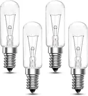 Lamptobe Cooker Hood Bulbs 28W Screw Extractor Fan Bulbs, Oven Hob Light Bulb, SES E14 Small Edison Screw Kitchen Hood Bulb Dimmable, Warm White 2700K, AC 220V-240V, Pack of 4
