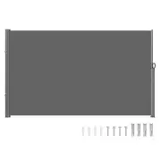 VEVOR Retractable Side Awning, 180X300cm Aluminum Outdoor Privacy Screen, 280...