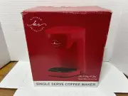 KITCHEN SELECTIVES SINGLE SERVE COFFEE MAKER ~ RED