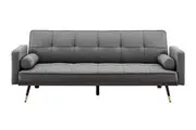 Ovela Billi Button Sofa Bed (Charcoal)