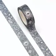 Celestial Silver Foil Washi Tape