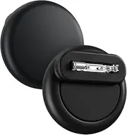 T Tersely【2 Pack】 Waterproof Holder for AirTag, Silicone case Holder with Invisible Pin, Anti Lost, for Kids, Elderly, Luggage, Clothing, Backpack, Family Travel. (Black)