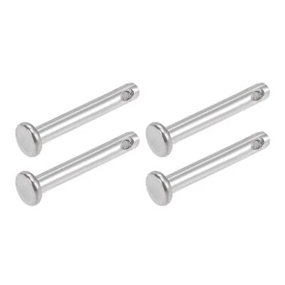 Clevis Pins 3mmx20mm 4Pcs Single Hole Flat Head 304 Stainless Steel Fastener Pin