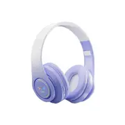 New B39Pro Gradient Color Bluetooth Earphones Headwear Wireless Foldable Earphones(Purple)