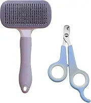 Dog Shedding Brush,Cat Deshedding Brush - Pet Dematting Tools for Daily Long-Hair Kitten Puppy Outdoor Bath Time