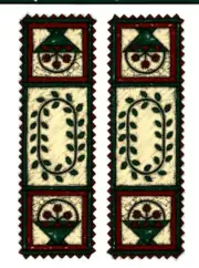 Christmas Tulips Table Runner Pattern Primitive Folk Art