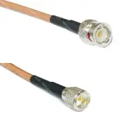 USA-CA RG142 BNC MALE to MINI UHF MALE Coaxial RF Pigtail Cable