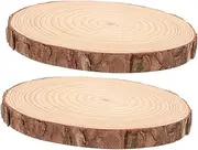 Abaodam Outdoor Stepping Stones 2pcs Garden Stepping Stones DIY Landscape Kit for Walkway Wood Material