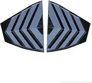 Compatible with Nissan Sentra/Sylphy 2020 2021 2022 Car Rear Window Louver Shutter Cover Side Vent Blinds Trim Scoop ABS Exterior Sticker(Black)