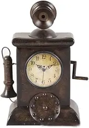 Mantel Clock Table Clock, Decorative Clock Pendulum Clock Iron,Alarm Clock Aqiong