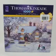 Thomas Kinkade 1000 Piece Jigsaw Puzzle Christmas at Gingerbread Cottage Winter