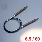 Lana Grossa Circular Knitting Needle Design-Wood 60cm/6,5mm