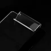 Acrylic Memo Message Reminder Board for Computer Monitor Sticky Notes Holder Organizer Stand Rack for Office Home Workstation Clear (Left Side)