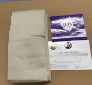 Joy Mangano Comfort & Joy Pillowcases Set of 2 Standard Size SAND BEIGE NEW