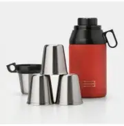 Hunter For Target Red Portable 4 Cup Set Thermo ❗️New With Defects ❗️