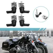 4pcs System Lock Fastener Bolt Nut for Harley Davidson Road King Police Black