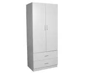 Redfern 2 Door 2 Drawer Wardrobe White