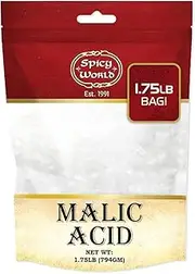 Spicy World Malic Acid 1.75 LB (28oz) - Food Grade, Crystals, Tart Flavor