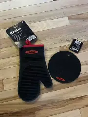 Kraus Silicone Kitchen Trivet & Oven Mitt