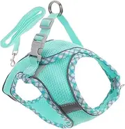 Mipcase 1 Set Dog Harness Set Multiple Dog-Leash Puppy Essentials Supplies Dog Coats Medium Dog Clothes Dog Leash Kit Scooper Dog Lead Running Vest Pet Puppy Harness Sky-Blue Polyester
