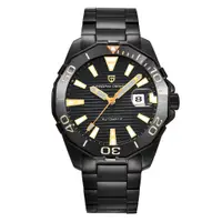 在飛比找蝦皮商城優惠-PAGANI DESIGN 黑水鬼 潛水錶系列黑鋼錶 PD-