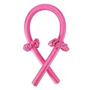 Heatless Foam Hair Curler / Scrunchie / Hair Claw Clip / Set Set of 3 - Hair Curler & 2 Pcs Scrunchie - Rose Pink - One Size