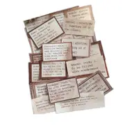 Old Pages English Phrases Stickers Travel Bullet Journal Stickers Scrapbooking Craft Diary Album Decorative DIY Craft