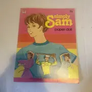Simply Sam Paper Doll Whitman Vintage Original Paper Doll 1980