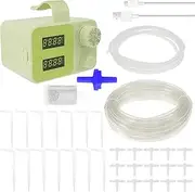 Automatic Plant Waterer Indoor Smart Water Timer Adjustable Drip Irrigation Kit Water Saving Planting Watering Devices Easy to Use Indoor Watering Systems for Your Plantings(Green)