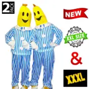 2 PACK Bananas in Pyjamas Mens Womens Halloween Party Costume B1 B2 Plus Sizes