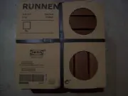 IKEA RUNNEN Deck Tiles Dark Brown Stained 9 pcs (12"x12") Solid Acacia Wood NEW