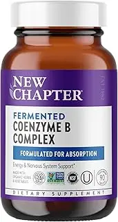 New Chapter Vitamin B Complex - Coenzyme B Food Complex with Vitamin B12 + Vitamin B6 + Biotin + Organic Non-GMO Ingredients - 90 ct