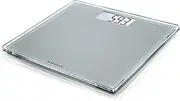 Soehnle Style Sense Compact 300 Silver Bathroom Scale, digital scale with large weighing surface, weighs up to 180 kg, electronic scale with easy to read display (colour: grey)