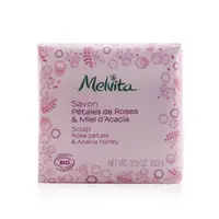 在飛比找樂天市場購物網優惠-梅維塔 Melvita - 玫瑰花瓣和金合歡蜂蜜皂