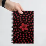 Scarlet Pimpernel Pattern- Spiral Notebook Dot Journal by GatorDesign SAVE ON 2+