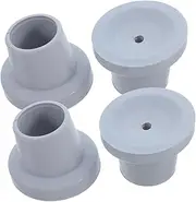 FOMIYES 4pcs Sooth Chair Bath Chair Foot Cover Rubber Bath Foot Covers Stool Leg Caps Shower Stool Accessories Leg Caps Crutches Tips Grey Rubber