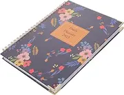 Portable Academic Planner Coil Notebook with Weekly Monthly Schedule Side Flipping Design for Daily Planning Note Taking Fashionable Functional Note Pad