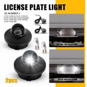 LED License Bulb Plate Lens Bumper Harness Wiring Set For 1990-1996 Ford Bronco