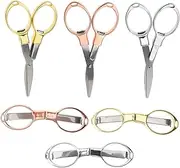 KONTONTY Ergonomic Handle Small Scissors for Outdoor Fishing Craft Home Office Safe Cutting Tool