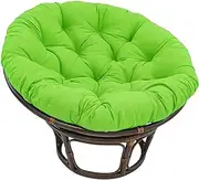 Papasan Chair Cushion, Round Papasan Chair Upholstery for Papasan Chair Cushion Polyrattan Chair Hanging Chair Cushion Papasan Chair Cushion (Color : Green, Size : 60 * 60cm)