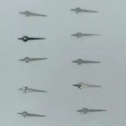 10pcs Silver Small Second Hands 4mm Pointed End for Miyota OS10 OS20 Movement