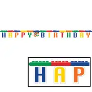 BLOCK PARTY Birthday Party Supplies Banner