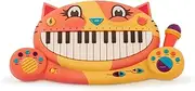 B. Toys Meowsic Keyboard Cat Piano with Microphone Toy, Multicolor