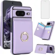 Phone Case for Google Pixel 8 5G Cover with Tempered Glass Screen Protector