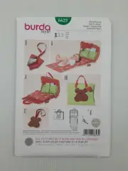 Burda Sewing Pattern 6623 Baby Nappy Bag Accessories Pattern Size OSZ NEW