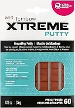 Tombow Xtreme Removable Indoor/Outdoor Mounting Putty, 60 Pieces (62133)