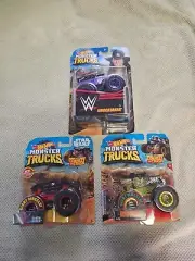 Hot Wheels Monster Trucks - Lot (Undertaker, Darth Vader, Bone Shaker)
